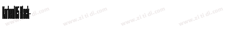 Karbenl05 Black字体转换 Karbenl05 Black字体转换